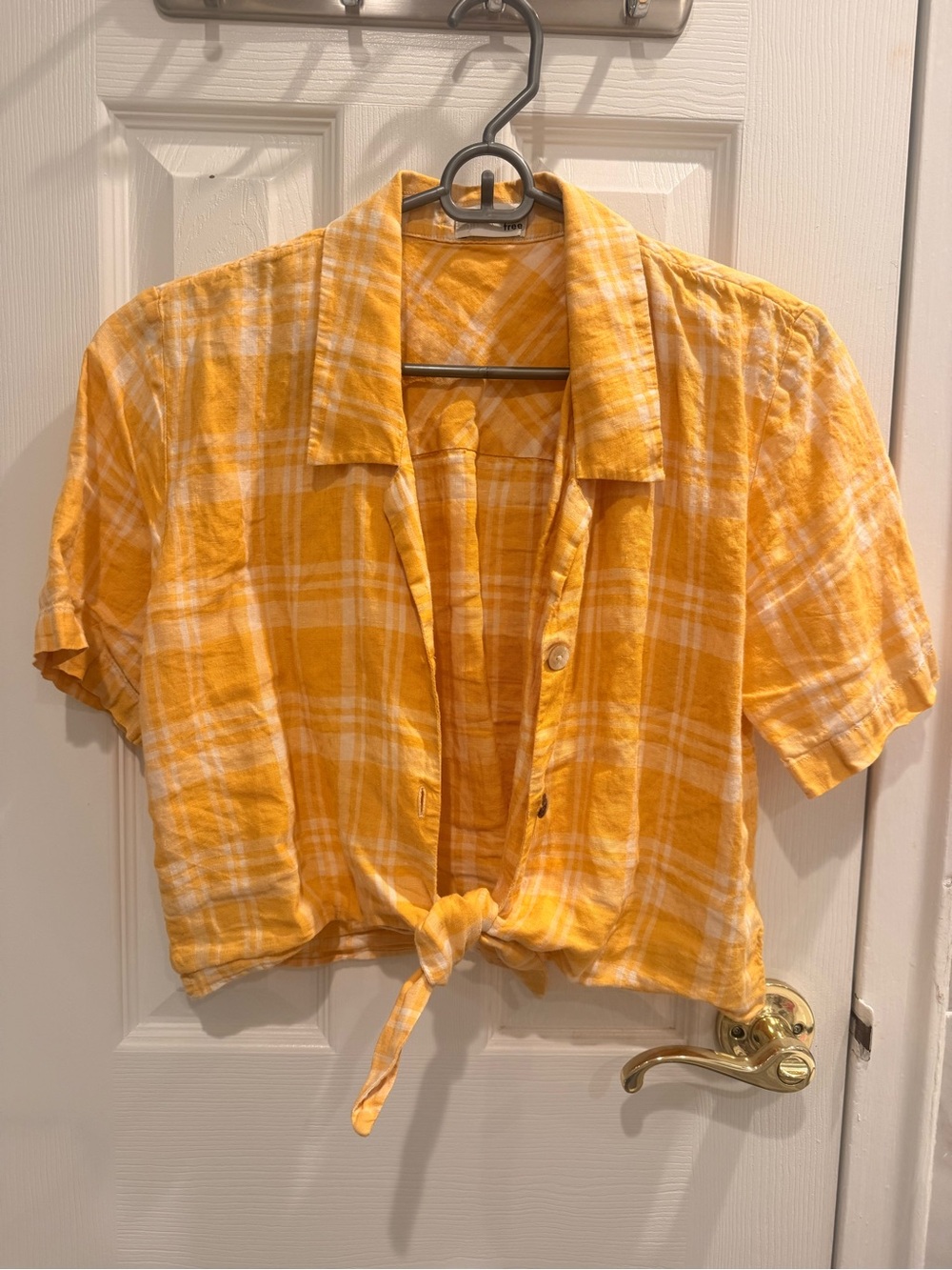 Aritzia Wilfred Free The Tiefront Blouse in Acadia Oak Size XS